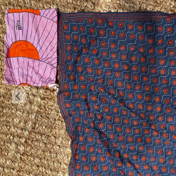 Blockshop Textiles Blue Square bandana - Picture 2 of 4